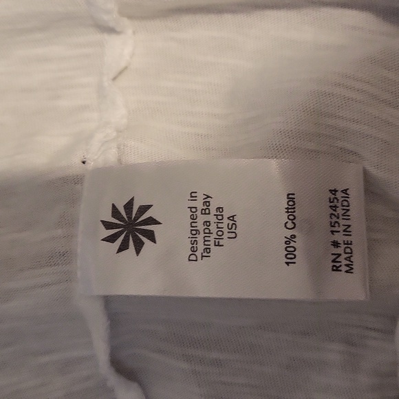 CAITE Fully Embroidered Kamri Tee with 3/4 length sleeves - Picture 8 of 9